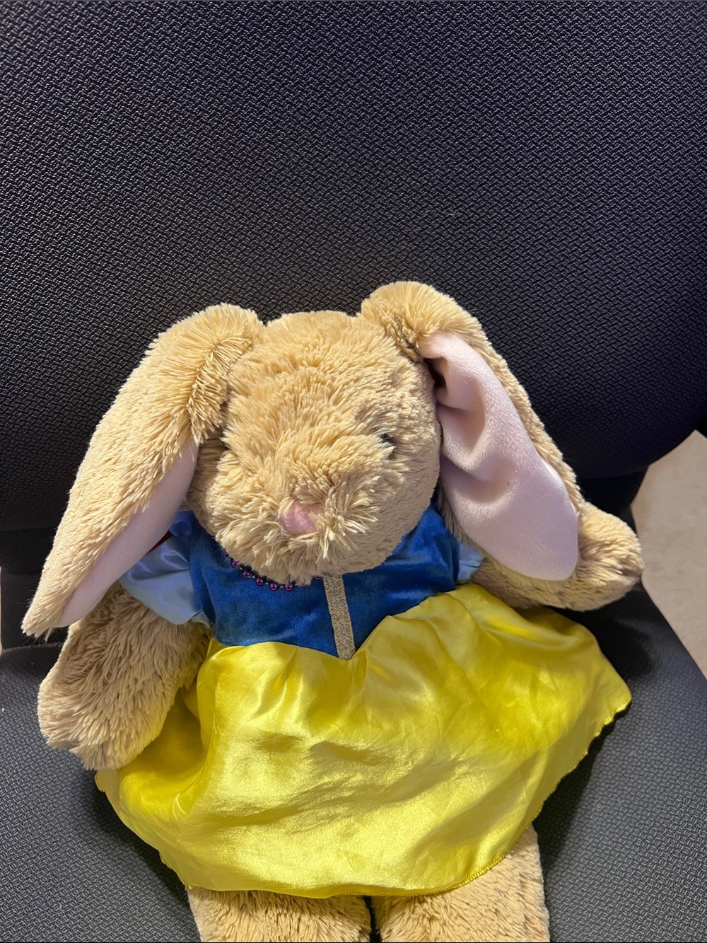 Build-A-Bear Beige Bunny in Blue Bodice & Yellow Skirt